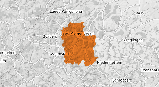 Mietspiegelkarte Bad Mergentheim